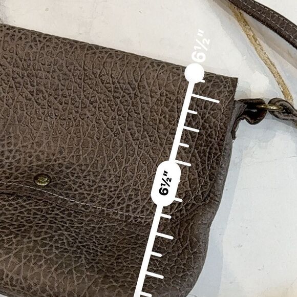 Jess Conti | handmade pebbled leather soft stone flap bag crossbody - Picture 16 of 16